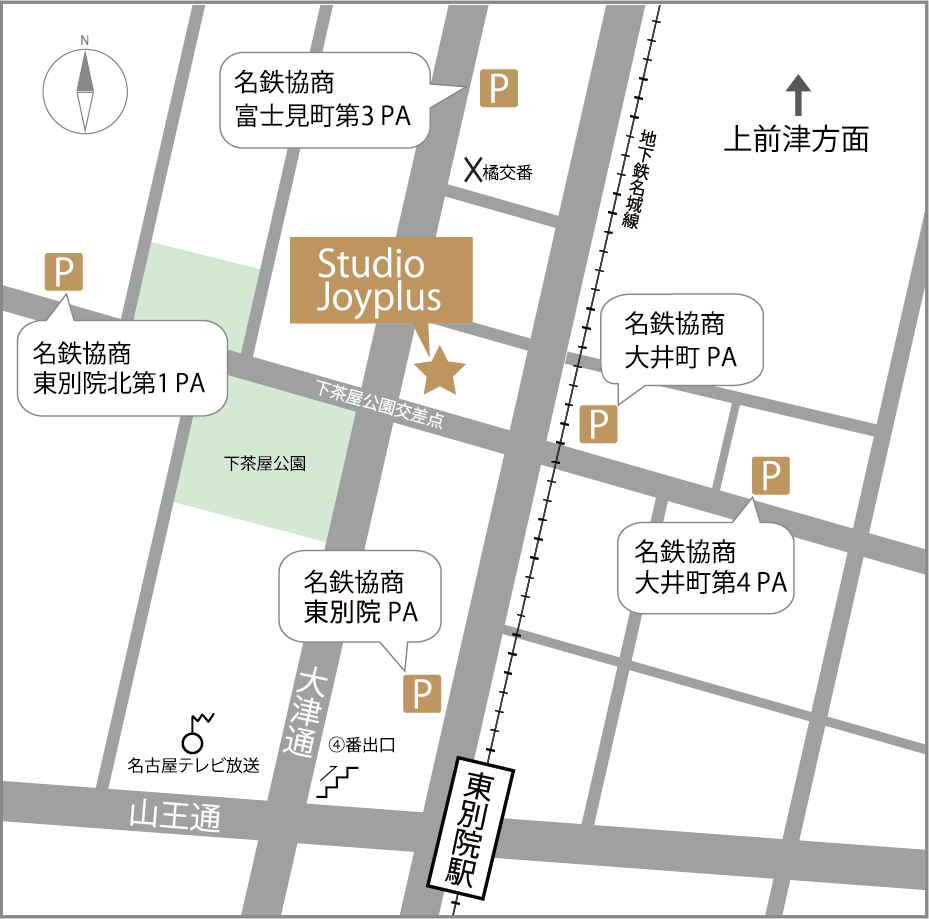地図：Studio Joyplus